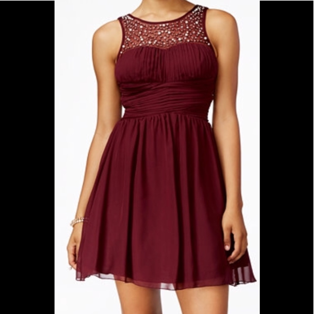 Burgundy Dress